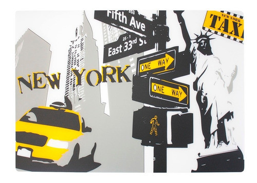 Individual Plástico Nyny New York Cocina Morph 0