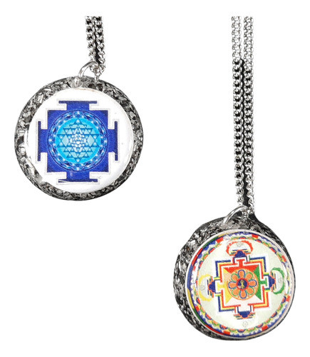 Orgonita Dije Circular Mini Mandalas Budistas 0