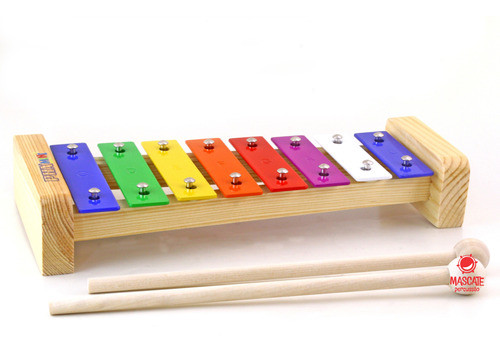 Metalofone Infantil Phx 8 Notas Sinos Glockenspiel Xilofone 0