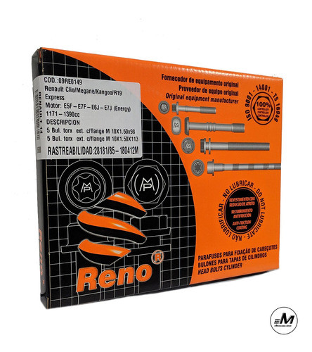 Juego Bulones Tapa De Cilindro Renault (14) Clio Kangoo En. 0