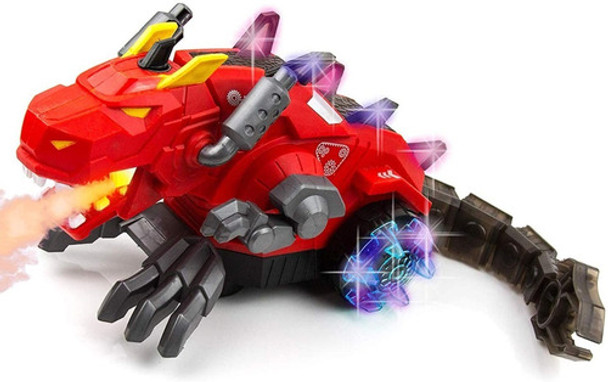 Dragon Dinosaurio Lanza Humo Con Luces Y Sonido 0