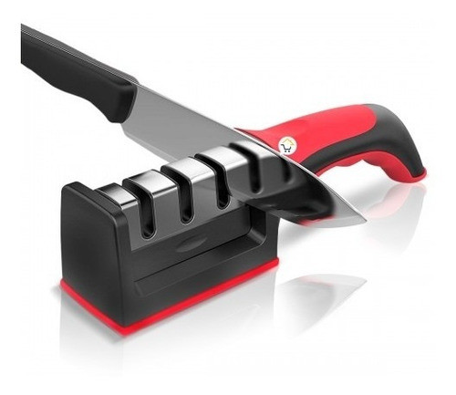 Afilador De Cuchillos Tijeras Manual Mango Ergonómico 0