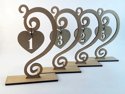 10 Numero Centro Mesa Personalizados - Oro O Plata 0