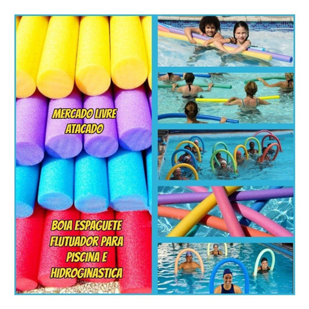Macarrão Flutuante Para Piscina Kit Com 50++brinde 0