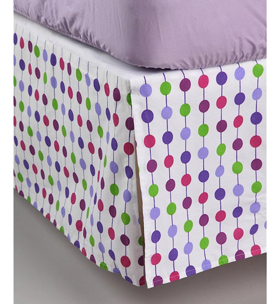 Bacati - Botnical Sanctuary Purple Twin Bed Skirt 0 Bacati - Botnical Sanctuary Purple Twin Bed Skirt 0