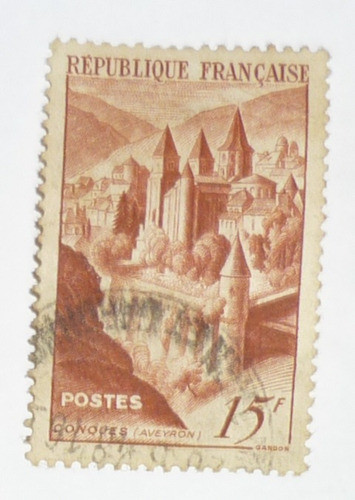 Selo Antigo França  -  Conques   - 1947 0