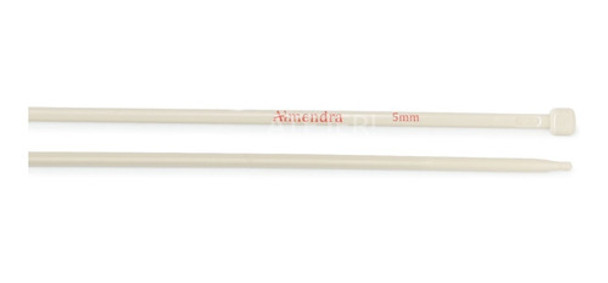 Agujas Tejer De Plástico Tricot Almendra N° 5 X 12 Pares 0 Agujas Tejer De Plástico Tricot Almendra N° 5 X 12 Pares 0