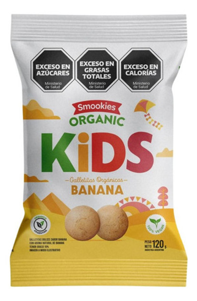 Galletitas Orgánicas Smookies Banana 6 X 120 Gr - Veganas 0