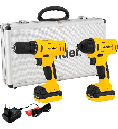 Kit Parafusadeira/furadeira Pfbv012 Impacto 12v Vonder 0