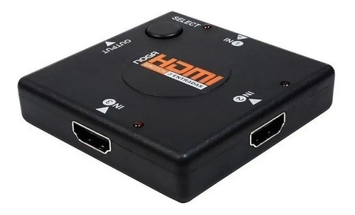 Switch Selector Hdmi 3 A 1 1080p Para Tv Dvd Consola Pc 0