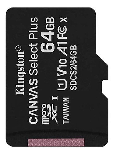 Memoria Micro Sd 64gb Clase 10 Kingston 100mbs + Envio 0