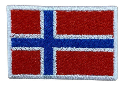 Parche Bordado Bandera Noruega - Para Mochila - Campera 0