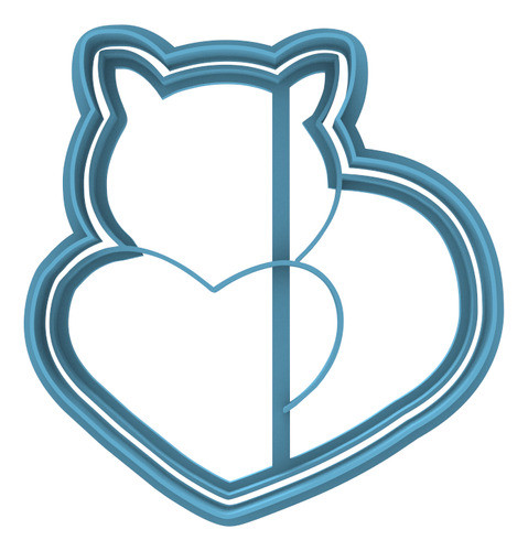 159 Gato Corazón Cortante Para Galletas 0