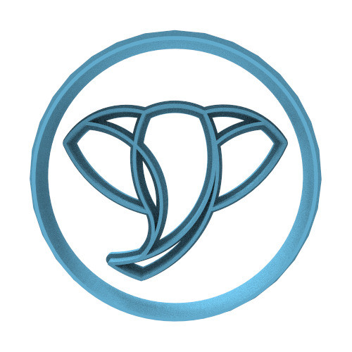 4072 Stamp Cara Elefante Geométrico 6cm Cortante Galletas 0