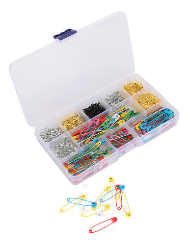 Conjunto De Alfinetes De Segurança: 500 Unidades, Cores, Mul 0