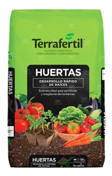 Sustrato Huertas Preparado Tierra Terrafertil 50 Dm3 Cultivo 0