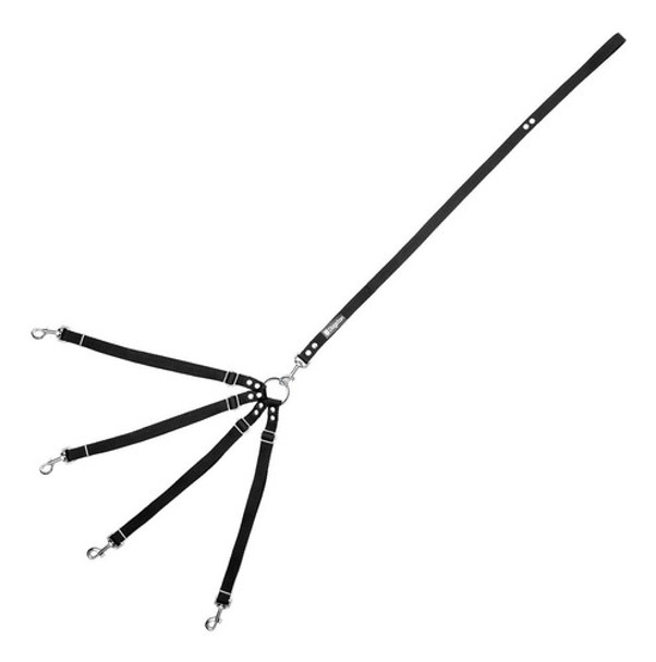 Correa Cuadruple Para Paseo Perros Chicos Extensible 0