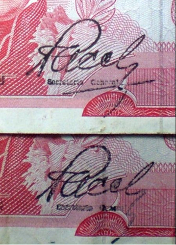 Eb+ Uruguay: $100 - 2 Variantes De Firma 0