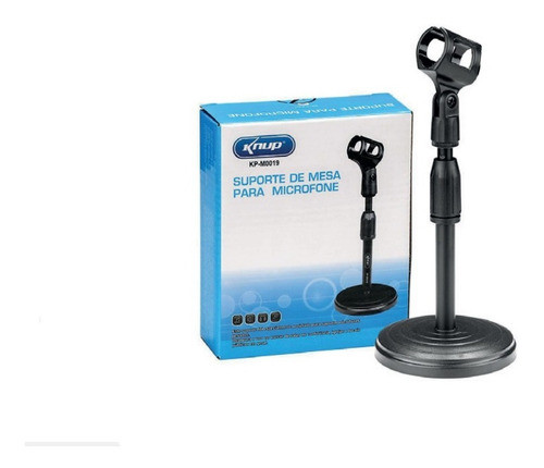 2 Pedestal Suporte Microfone Mesa Studio Rádio Tripé M0019 0