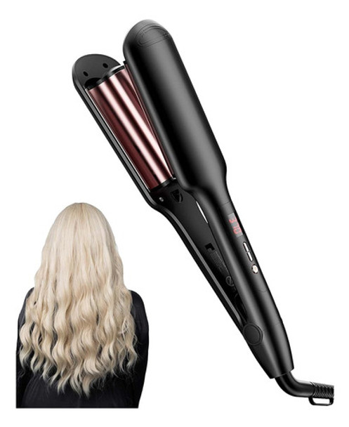 Anwa Double Barrel Ceramic Hair Waver Beach Waves Curling Ir 0