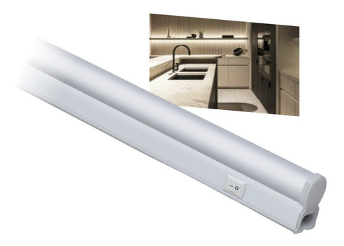 Listón Bajo Mesada Led 90cm 12w Luz Neutra Interruptor Akai 0