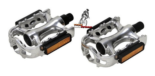 Pedales Bicicleta Tipo Mtb Aluminio Bmx / Playeras Rosca 1/2 0