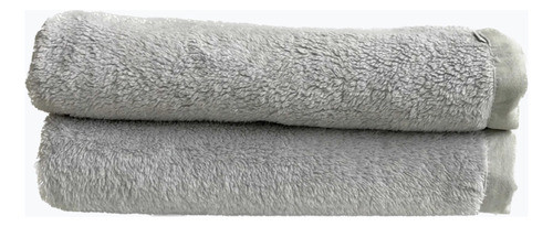 Manta Corderito Gris Bifaz Reversible C/pestaña Última!! 0