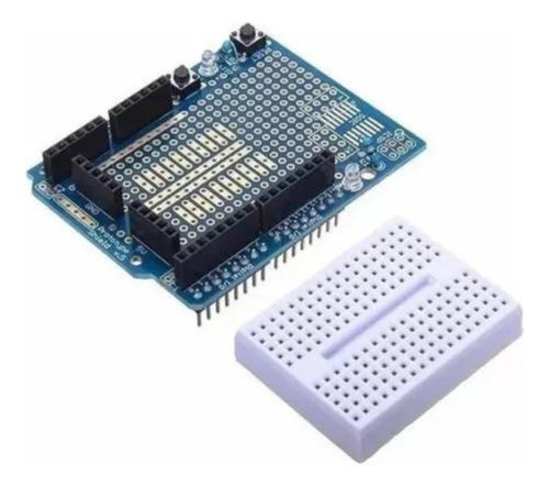 Protoshield Para Arduino + Mini Protoboard - Pronta Entrega! 0