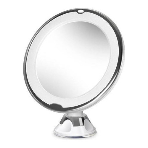 Espejo Con Aumento Y Luz Ideal Para Maquillaje Con Base 0
