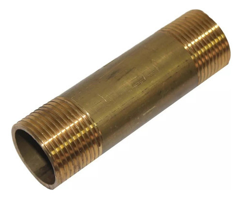 Niple De Bronce   1 '' X 15 Cm 0