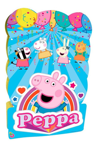 Piñata De Carton Personaje Cumpleaños Peppa Pig Cerdito 0