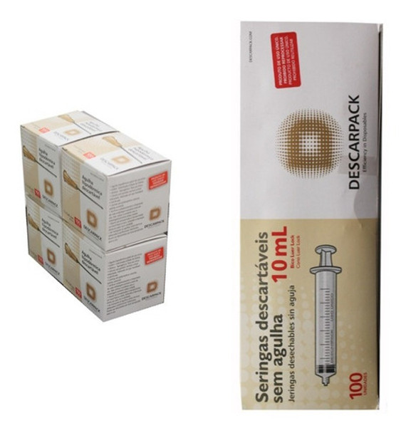 Agulha 13 X 0,45 - 26g 1/2 (400x) + Seringa 10ml Lock (100x) 0