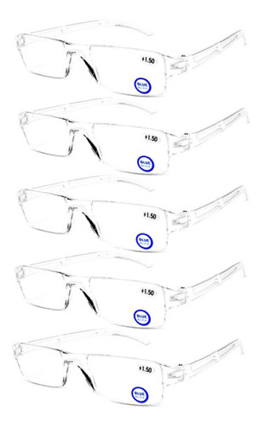 Paquete De 5 Lentes De Lectura De Computadora Con Bloqueo De 0