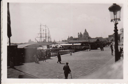 1937 Fotografia Real Embarcadero Venezia Italia 0