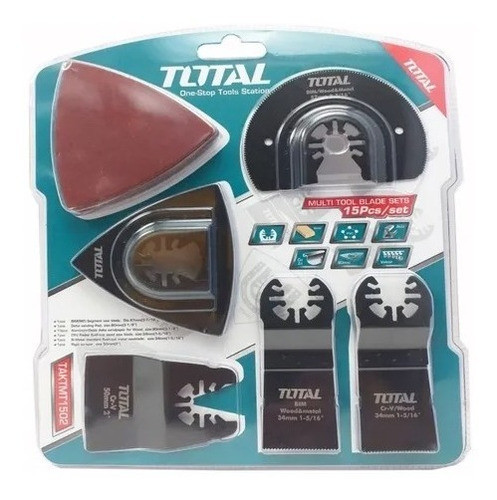 Juego De Piezas Para Sierra Multifuncion Total Taktmt1502 0