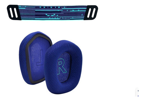 Kit Headband + Almofada Para Headset Logitech G733 0