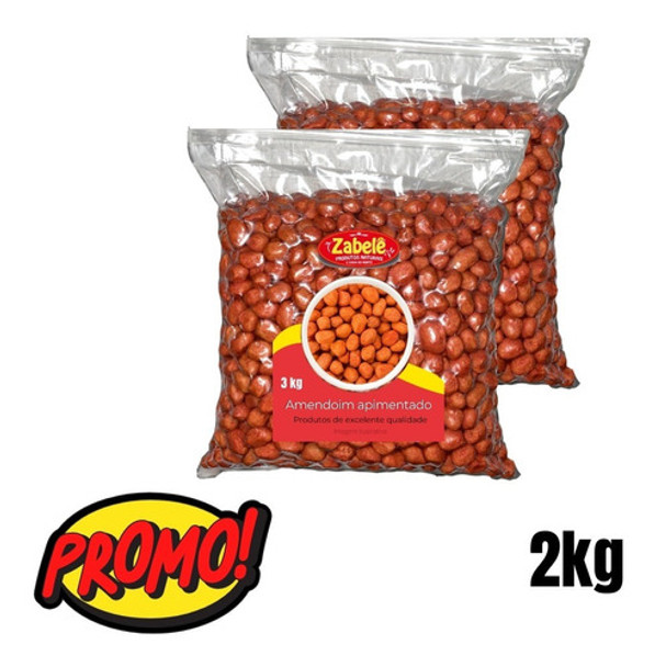 2kg Amendoim Apimentado - Super Promoção - Boa Qualidade 0