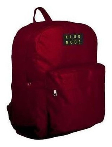 Mochila 17  Espalda Escolar Lisa Bordo Klub Mode - 31914 0