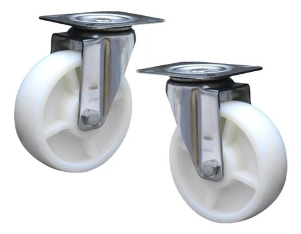 Roda Rodízio Inox 8x2 Giratorio Carreta Lancha Jet 1600kg 0 Roda Rodízio Inox 8x2 Giratorio Carreta Lancha Jet 1600kg 0