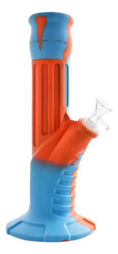 Bong  Blue Orange - Silicona & Pyrex - 28cm 0