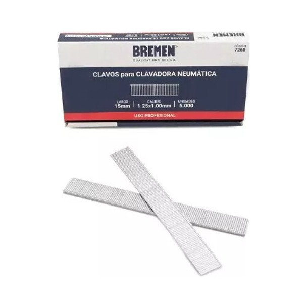 Clavos Neumaticos 15mm 5000u Bremen Clavadora Original 7268 0