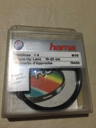 Lente Close Up Lens 19-25cm 55mm Marca Hama 0