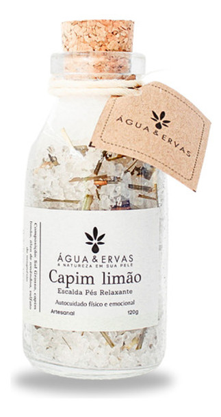 Escalda Pés Com Ervas Naturais De Capim Limão 0