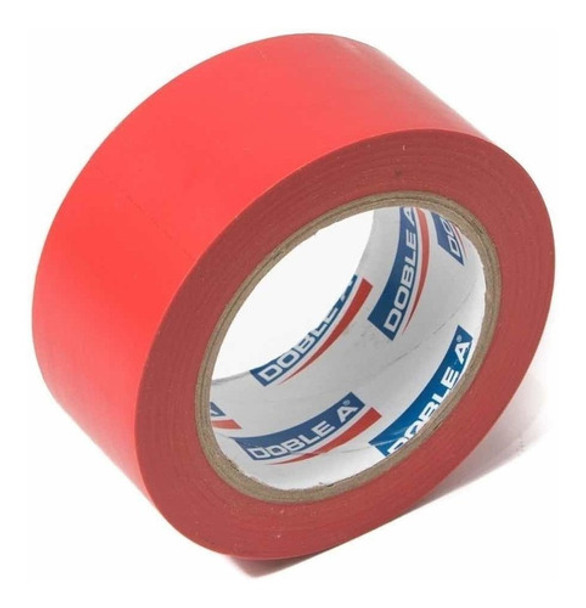 Cinta Aisladora Doble A Autoadhesiva Rojo 18mm X 10 Metros 0