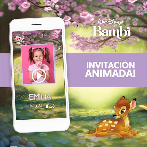 Video Invitación Animada - Bambi 0