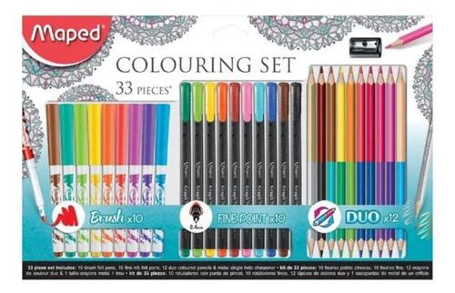 Kit Colouring Set 33pcs Maped 0