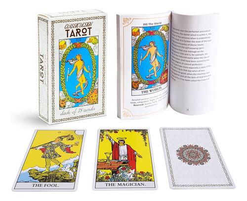 Baraja De Tarot Clásico Con Guía De Diseño, 78 Cartas 0