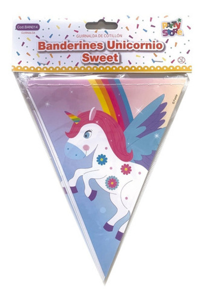 Banderin Guirnalda Banner Unicornio Sweet 0