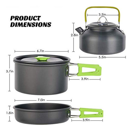Meetun Utensilios De Cocina Para Acampar Portátil Al Aire Li 0