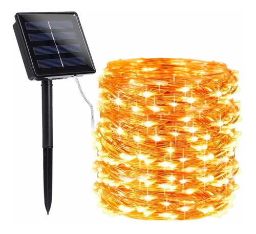 Guirnalda Luz Led Alambre Efectos Cálida Solar Ext/ Int 0
